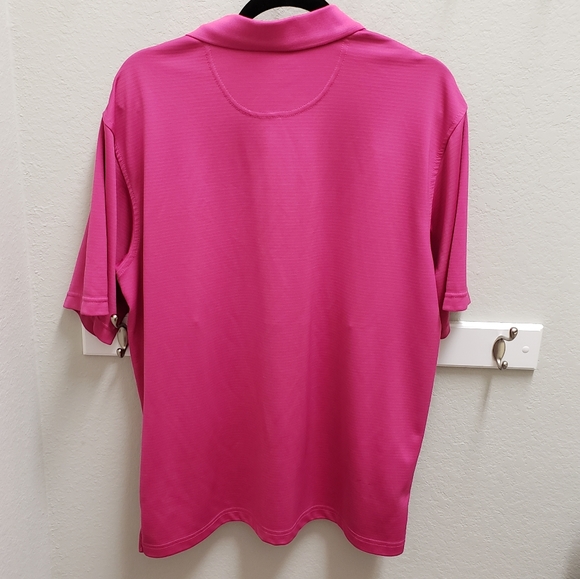 Tommy Armour Golf Dri-Logic Pink Mens Polo Shirt - Picture 5 of 6